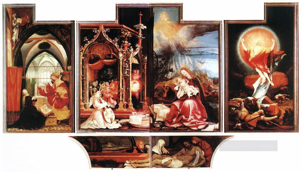 Isenheim Altarpiece second view Renaissance Matthias Grunewald Oil Paintings